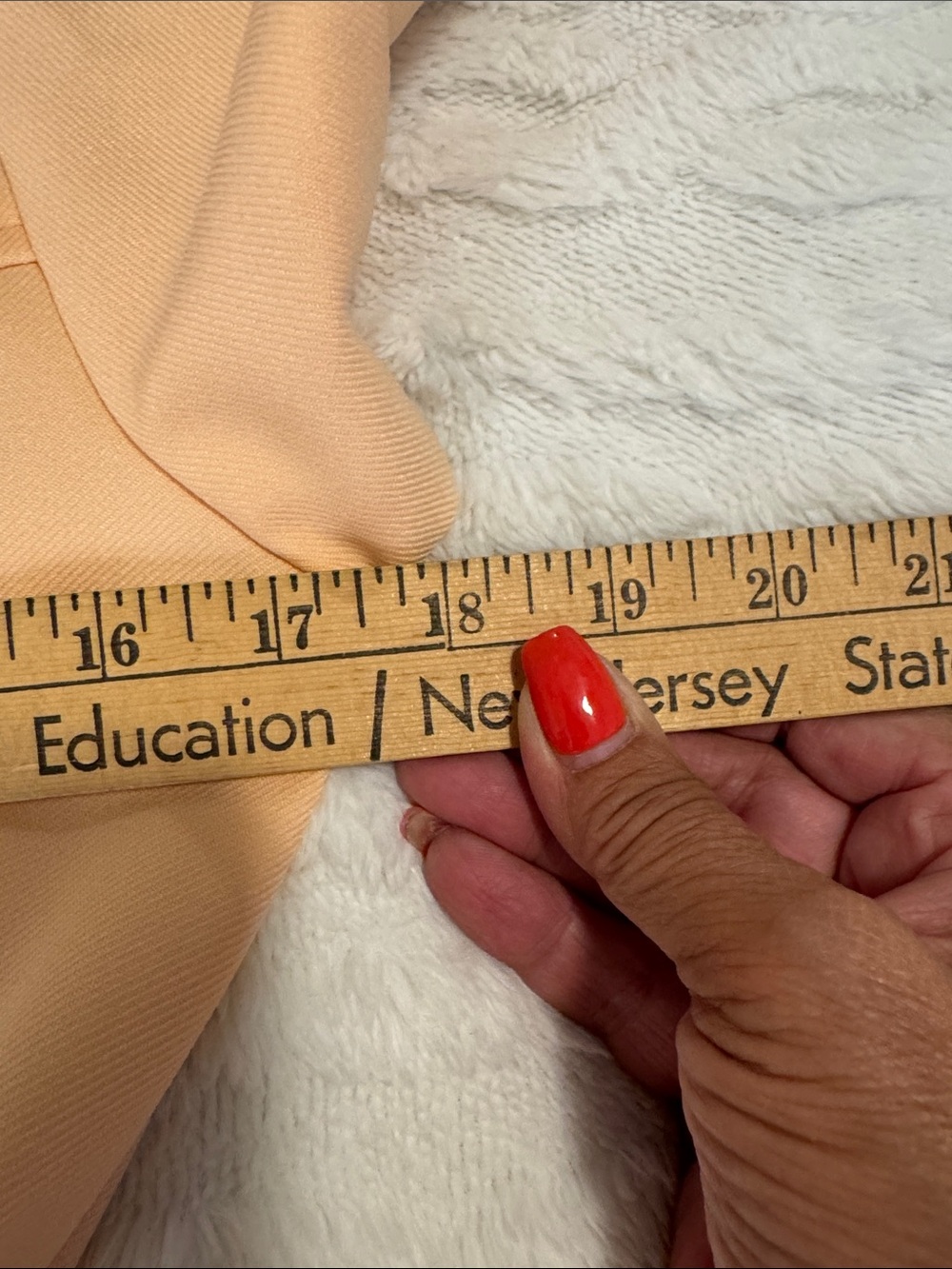 Women’s Peach Maxi Jumpsuit with Belt - Picture 11 of 14